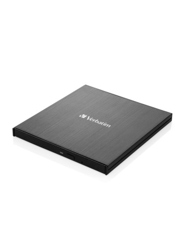 Оптично устройство Verbatim External Slimline 43886, външно, USB-C, четене/записване, черно