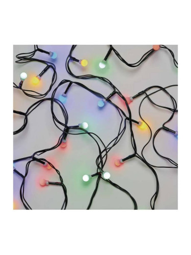 Коледна украса тип въже, с топки, 48m, 9W, цвят RGB, IP44, D5AM07, Emos