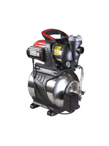 Хидрофор RAIDER RD-WP1200S 1200W INOX, 3 бар, 64 л/мин. напор 48 м