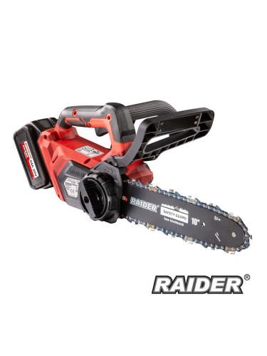Резачка акумулаторна RAIDER RDI-BCCS32, 20V, 4Ah, 25.5 см шина, 3/8" верига, безчетков мотор