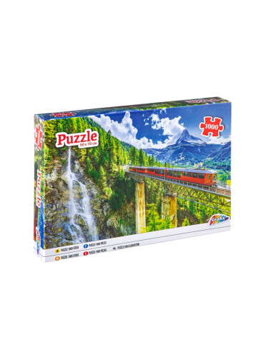 Grafix Пъзел Планинска железница, 50 х 70 cm, 1000 части