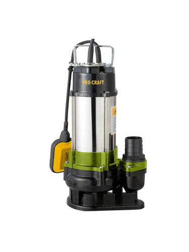 Помпа потопяема, дренажна, за чиста и мръсна вода, PROCRAFT PN21, 750W, 2", 13 м напор
