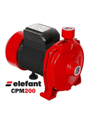Водна помпа, центробежна, Elefant CPM200, 1500W, 1", 42 м напор, 130 л/мин.