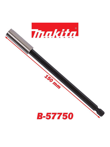 Магнитен държач за накрайници-битове, 1/4" шестостен, 150мм, Makita B-57750