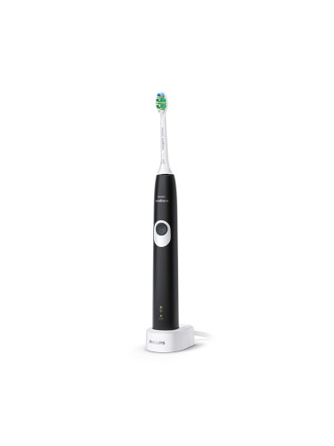 Електрическа четка за зъби ProtectiveClean Philips Sonicare, серия 4300, черна с бели елементи