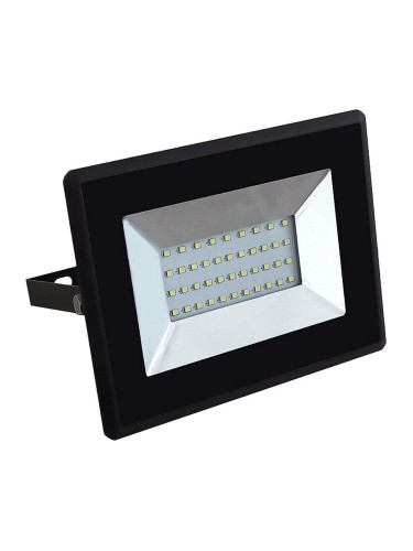 LED прожектор, V-TAC VT-4031, 30W, 6500K, 2550Lm, IP65, черен