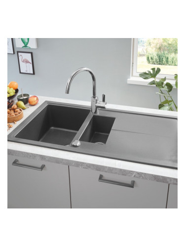 Композитна кухненска мивка GROHE К400, черен гранит 31642AP0