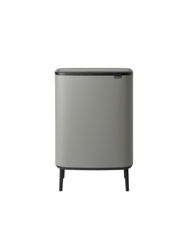 Кош за смет Brabantia Bo Touch Hi 2x30L, Mineral Concrete Grey