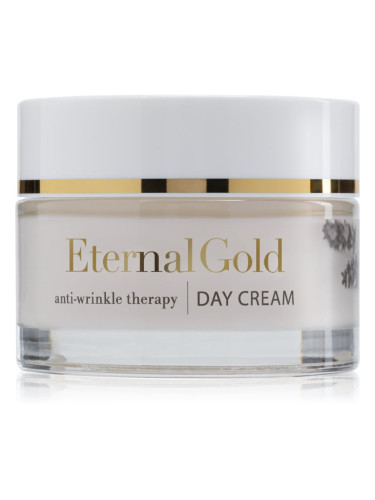 Organique Eternal Gold Anti-Wrinkle Therapy дневен крем против бръчки за суха до чувствителна кожа 50 мл.