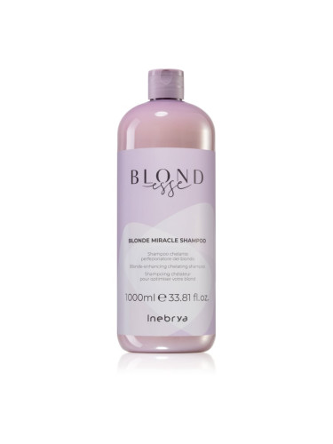 Inebrya BLONDesse Blonde Miracle Shampoo почистващ детоксикиращ шампоан за руса коса 1000 мл.