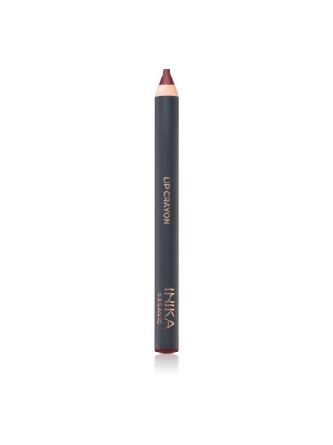 INIKA Organic Lipstick Crayon кремообразен молив за устни цвят Deep Plum 3 гр.