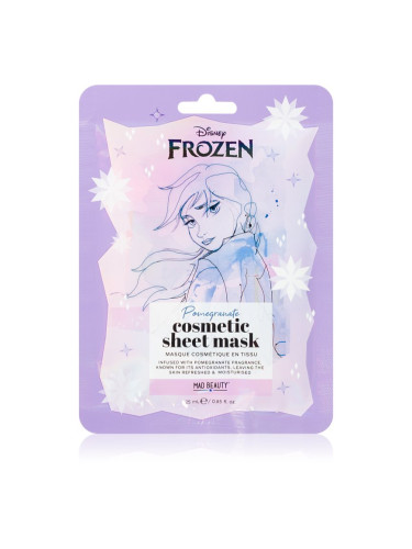 Mad Beauty Frozen Anna платнена маска с озаряващ и хидратиращ ефект 25 мл.
