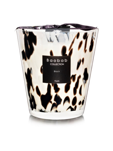 Baobab Collection Pearls Black ароматна свещ 16 см