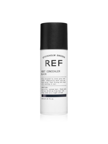 REF Root Concealer спрей за мигновено прикриване на израснала коса цвят Black 100 мл.
