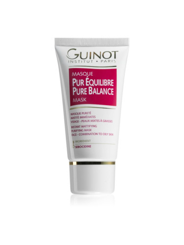 Guinot Pure Balance почистваща маска за редуциране на кожния себум и минимизиране на порите 50 мл.