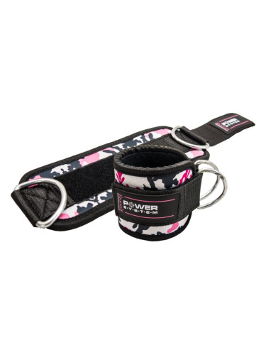 Power System Ankle Straps Camo адаптер за глезен боя Pink 2 бр.