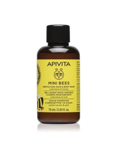 Apivita Mini Bees Gentle Kids Hair&Body wash Calendula&Honey детски шампоан за коса и тяло 75 мл.