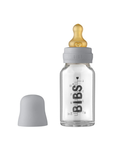 BIBS Baby Glass Bottle 110 ml бебешко шише Cloud 110 мл.