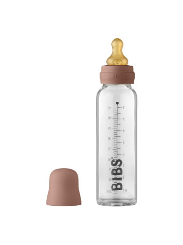 BIBS Baby Glass Bottle 225 ml бебешко шише Woodchuck 225 мл.