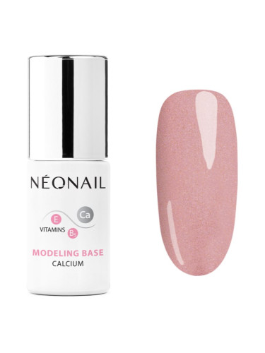 NEONAIL Modeling Base Calcium основен лак за нокти с гел с калций цвят Pink Quartz 7,2 мл.