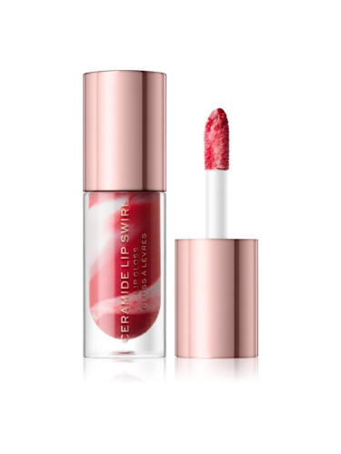 Makeup Revolution Festive Allure блясък за устни с блестящи частици цвят Out Out Red 4,5 мл.