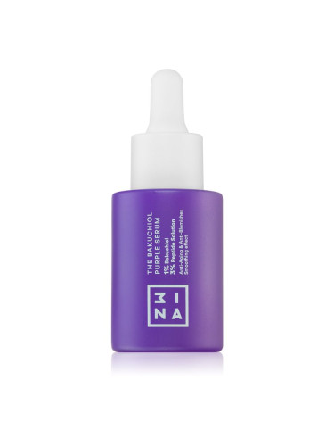 3INA The Bakuchiol Purple Serum лек серум за стягане на кожата 30 мл.
