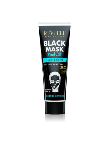 Revuele Black Mask Peel Off Hyaluron почистваща маска - премахваща се с активен въглен 80 мл.
