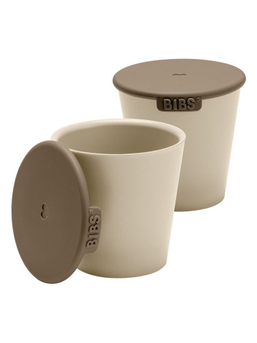BIBS Cup Set чаша с капачка Vanilla 2 бр.