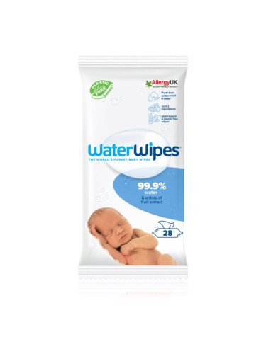WaterWipes Water Wipes Baby Wipes нежни мокри кърпички за бебета 28 бр.