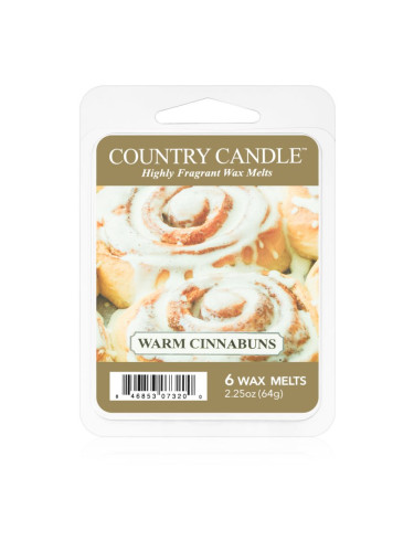 Country Candle Warm Cinnabuns восък за арома-лампа 64 гр.