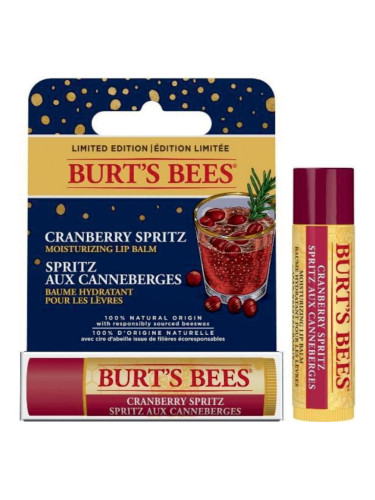 Burt’s Bees Festive Cranberry Spritz хидратиращ балсам за устни в тубичка 4.25 гр.