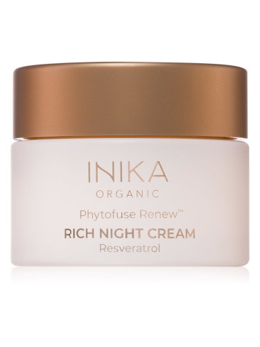 INIKA Organic Phytofuse Renew Rich Night Cream антиоксидантен нощен крем 50 мл.