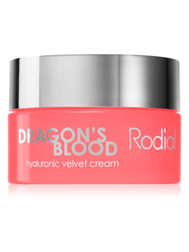 Rodial Dragon's Blood Hyaluronic Velvet Cream хидратиращ крем за лице с хиалуронова киселина 10 мл.