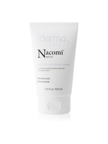 Nacomi Next Level Dermo успокояващ почистващ крем за тяло 100 мл.