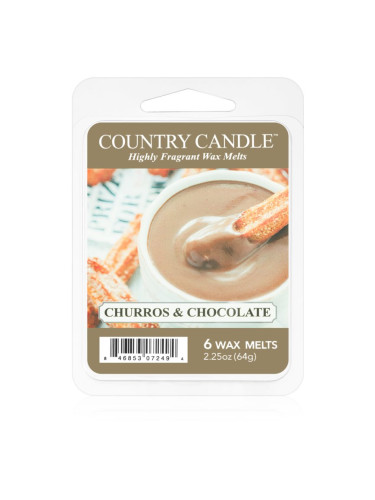 Country Candle Churros & Chocolate восък за арома-лампа 64 гр.