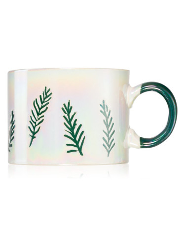 Paddywax Cypress & Fir Ceramic Mug White ароматна свещ 226 гр.