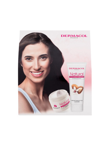 Dermacol Natural Almond Подаръчен комплект дневна грижа за лице 50 ml + крем за ръце 100 ml