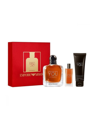 Armani  Stronger With You Intensely M Set - EdP 100 ml +sh/g 75 ml + EdP 15 ml