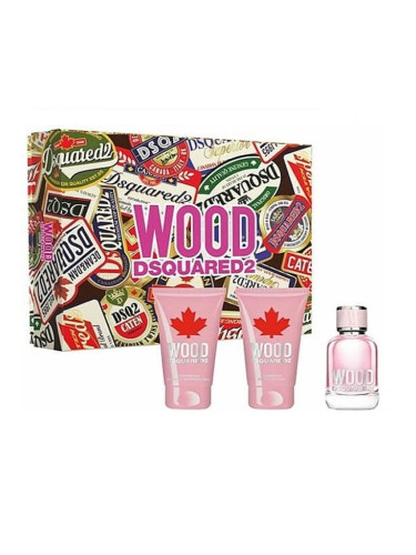 DsQuared  Wood W Set - EdT 50 ml + b/lot 50 ml+ sh/gel 50 ml /2018