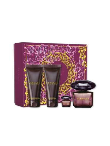 Versace Дамски Парфюм Crystal Noir W Set - EdT 90 ml + b/lot 100 ml + sh/gel 100 ml + EdT 5 ml