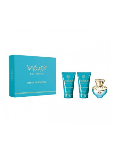 Versace Дамски Парфюм Dylan Turquoise W Set - EdT 50 ml + b/gel 50 ml + sh/gel 50 ml /2020