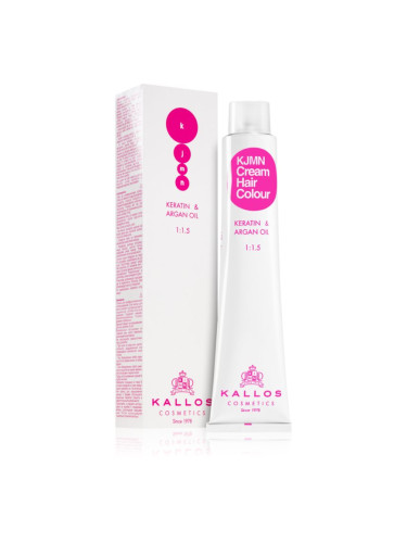 Kallos KJMN Professional Cream Hair Colour Keratin & Argan Oil боя за коса с кератин и арганово масло цвят Light Brown 5.0 100 мл.