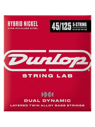 Dunlop DBHYN45125 String Lab Hybrid Nickel Струни за 5-струнна бас китара