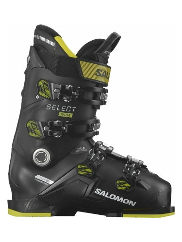 Salomon Select 80 Wide Black/Acid Green/Beluga 28/28,5 Обувки за ски спускане