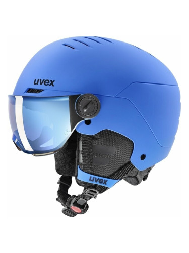 UVEX Rocket Junior Visor Blue Matt 54-58 cm Каска за ски