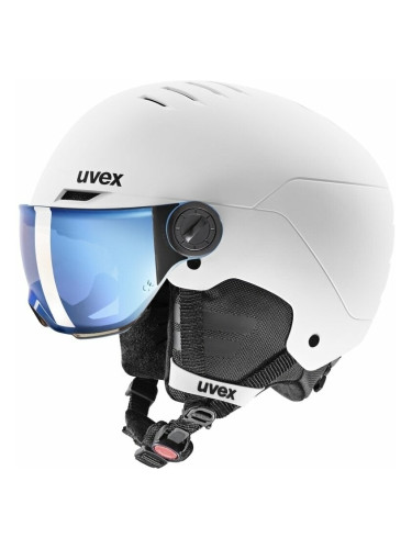 UVEX Rocket Junior Visor White/Black Mat 54-58 cm Каска за ски