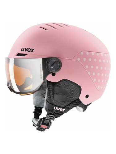 UVEX Rocket Junior Visor Pink Confetti 54-58 cm Каска за ски