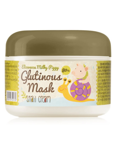 Elizavecca Milky Piggy Glutinous Mask 80% Snail Cream интензивна хидратираща и подхранваща маска с екстракт от охлюв 100 гр.