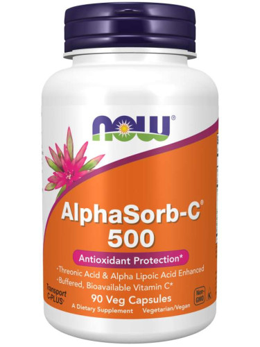 NOW - AlphaSorb-C 500 МГ - 90 капсули