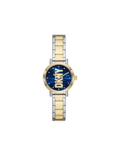 Часовник DKNY Soho NY6671 Navy/Gold/Silver
